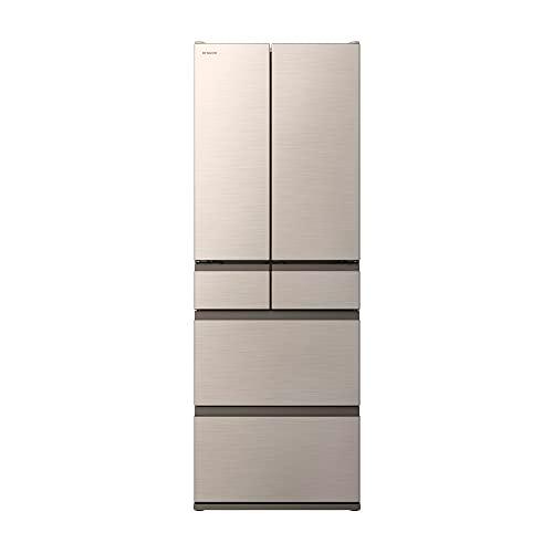 日立 冷蔵庫 幅65cm 540L ライトゴールド R-HWC54T N 6ドア 日立 冷蔵庫 幅65cm 540L ライトゴールド R-HWC54T N 6ドア