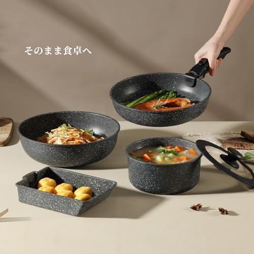 CAROTE カローテ フライパン セット 7点 IH?ガス火対応 PFOA PFOS