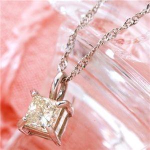 【送料無料】 純プラチナ プリンセスカットダイヤモンドペンダント/ネックレス 計0.15アップCT, jolisac(ジョリサック) 34a5508b