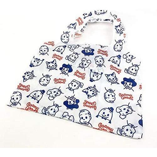OSAMU GOODS（オサムグッズ） エコバッグ フェイス総柄 イラスト 白