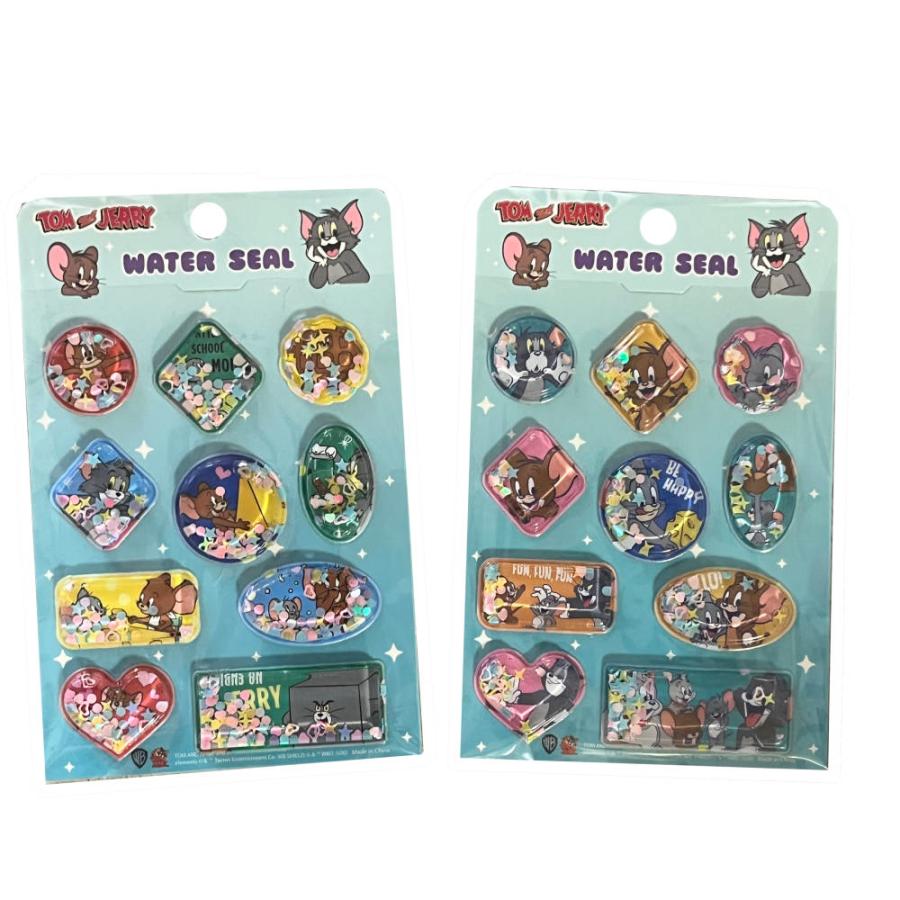 2種セット】トムとジェリー ウォーターシール ぷっくり 立体 シール