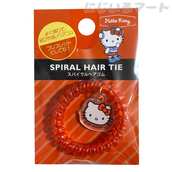 サンリオ スパイラル ヘアゴム キティ レッド ハローキティ 赤 