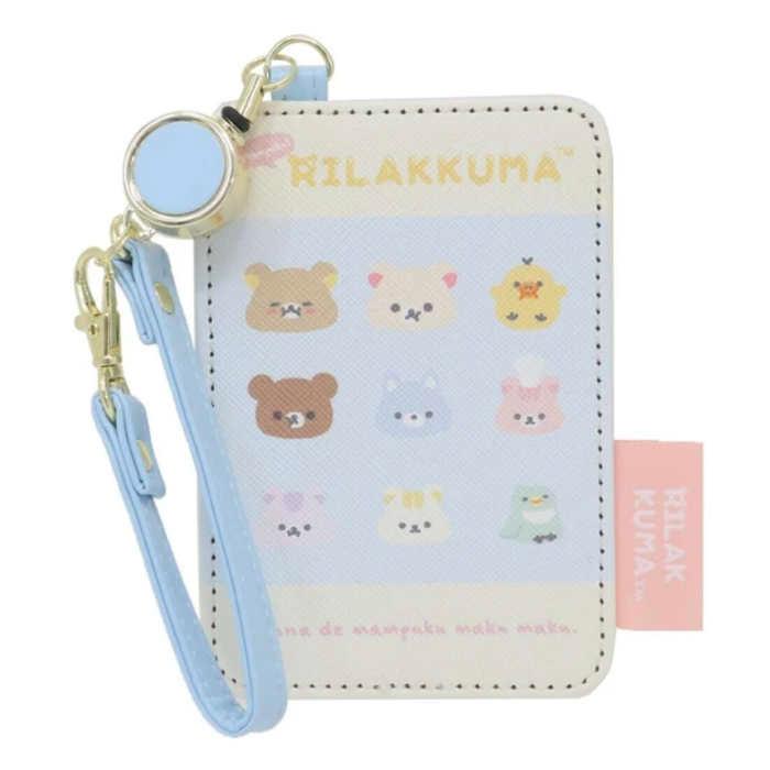 リラックマ リール付きパスケース シングルパスケース りらっくま 定期