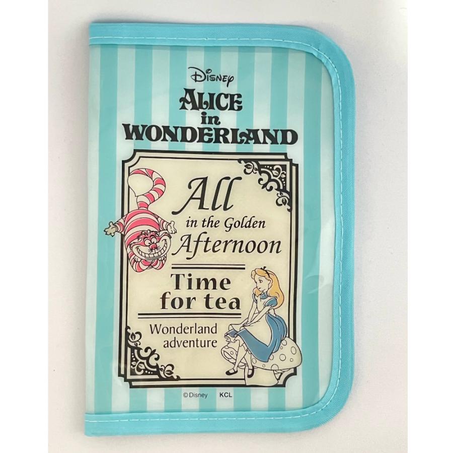 通帳カバー お薬手帳 母子手帳 ケース カード 不思議の国のアリス : に