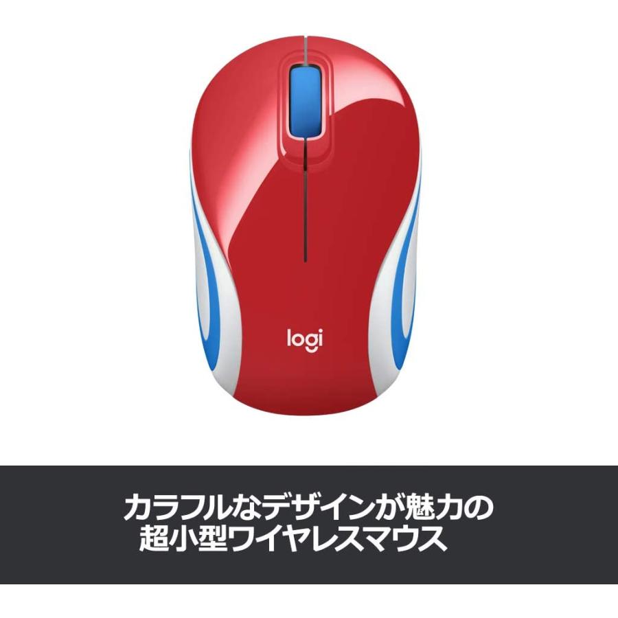 ロジクール M187rRD ワイヤレスマウス 無線 マウス ミニマウス 超小型 M187r 小型 ワイヤレス レッド 国内正規品 マウス 赤