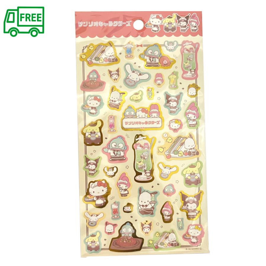 サンリオキャラクターズ シートシール 喫茶店 純喫茶 ハンギョドン