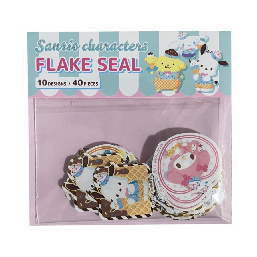 シナモロール サンリオキャラクターズ フレークシール ポムポムプリン