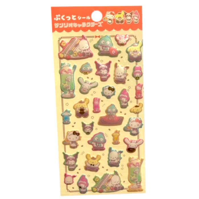ぷくっとシール サンリオ サンリオキャラクターズ レトロ喫茶 シール