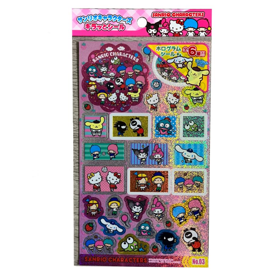 サンリオキャラクターズ キラッとシール No.03 ホログラム キティ