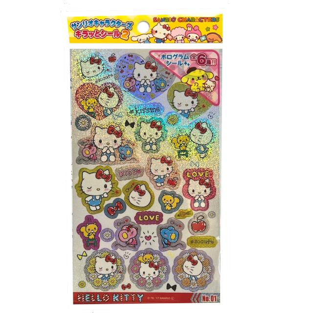 サンリオキャラクターズ キラッとシール No.1 ホログラム キティ