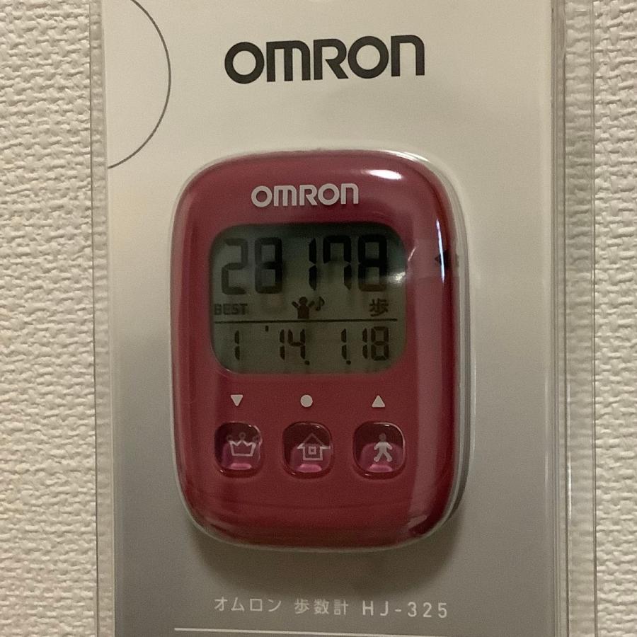 オムロン（OMRON） 歩数計 ピンク HJ-325-PK 4975479409370 : にじいろ