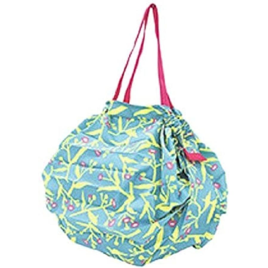 マーナ 草花 シュパットバッグ M グリーン 花柄 W30×H32cm エコバッグ