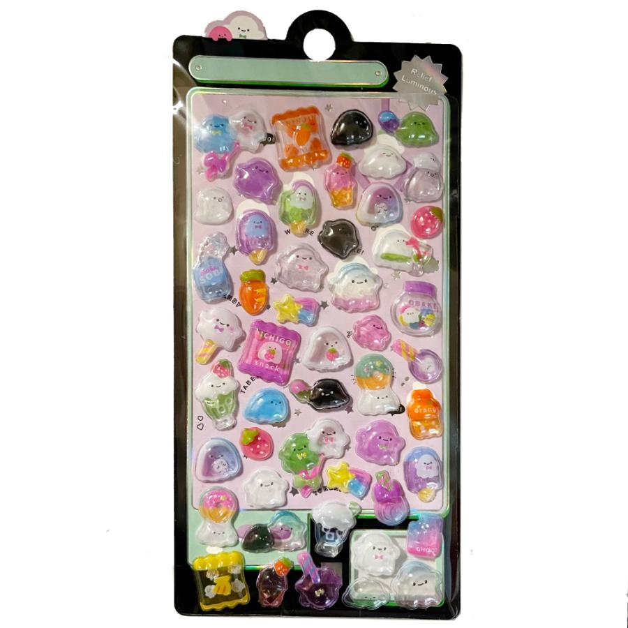 ぷっくりシール Amazon.co.jp: クラックス オバケーヌ ウォーターインシール ネコかい