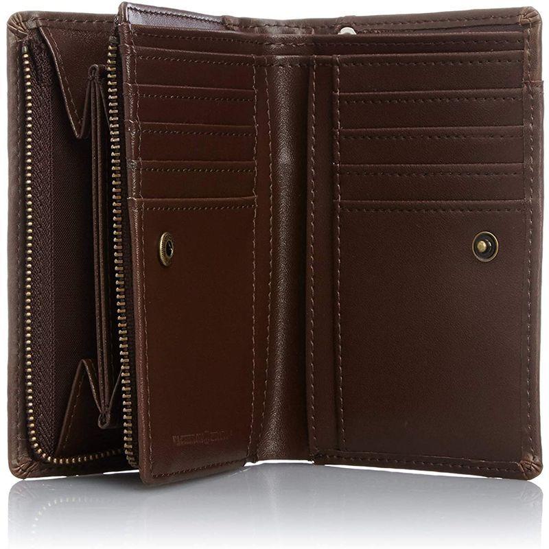 楽天ランキング1位 ミニ財布 短財布 財布 二つ折り メンズ 二つ折り財布 F ブラウン 2つ折り カード入れが多 軽量 大容量 薄型 レザー 本革 コンパクト その他財布
