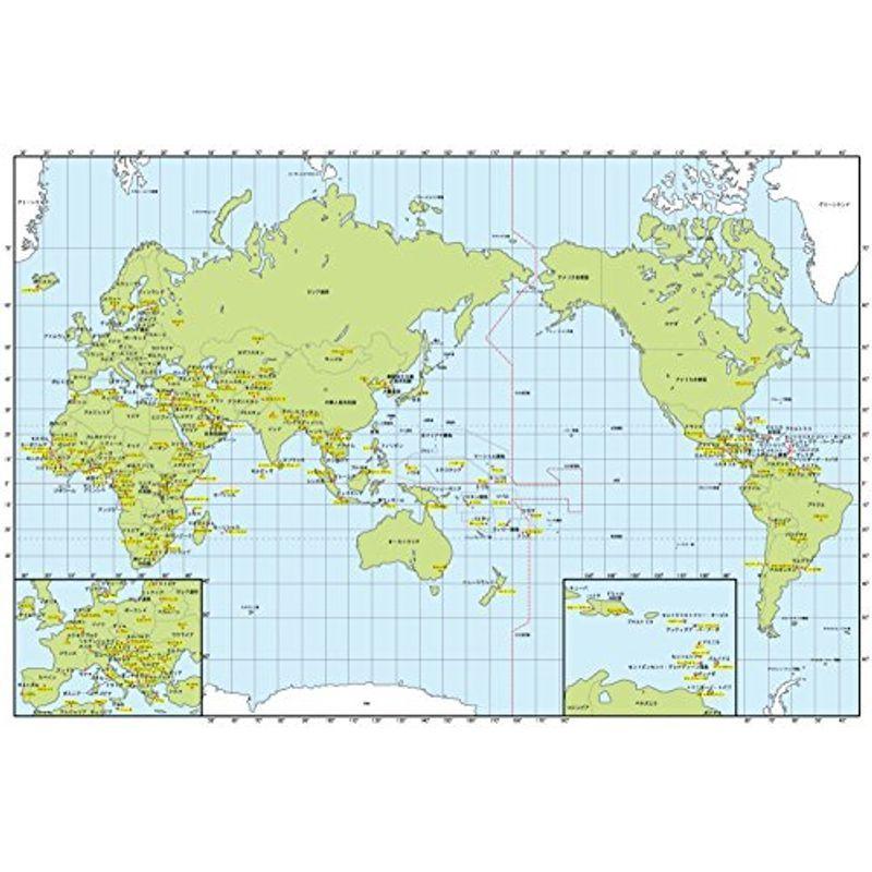絵画風 壁紙ポスター はがせるシール式 世界地図 メルカトル図法 キャラクロ Wmp 006s1 860mm 576mm 建築用壁紙 Licxp5v9ic 知育玩具 Editorialdismes Com