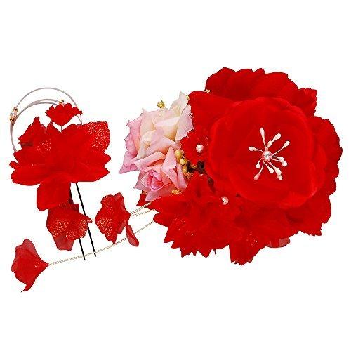 絶対一番安い ローズスティック花髪飾り 花かんざし 2点セット r レッド 赤色 成人式 七五三 浴衣 卒業式 結婚式 簪 髪か 楽天市場 Www Aproniaperu Com