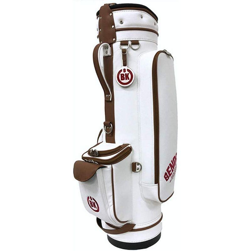 お値下げ BENOCK（ベノック） ゴルフ キャディバッグ BKCB-01 (ホワイト) 【UOI1132310257】(40608円)