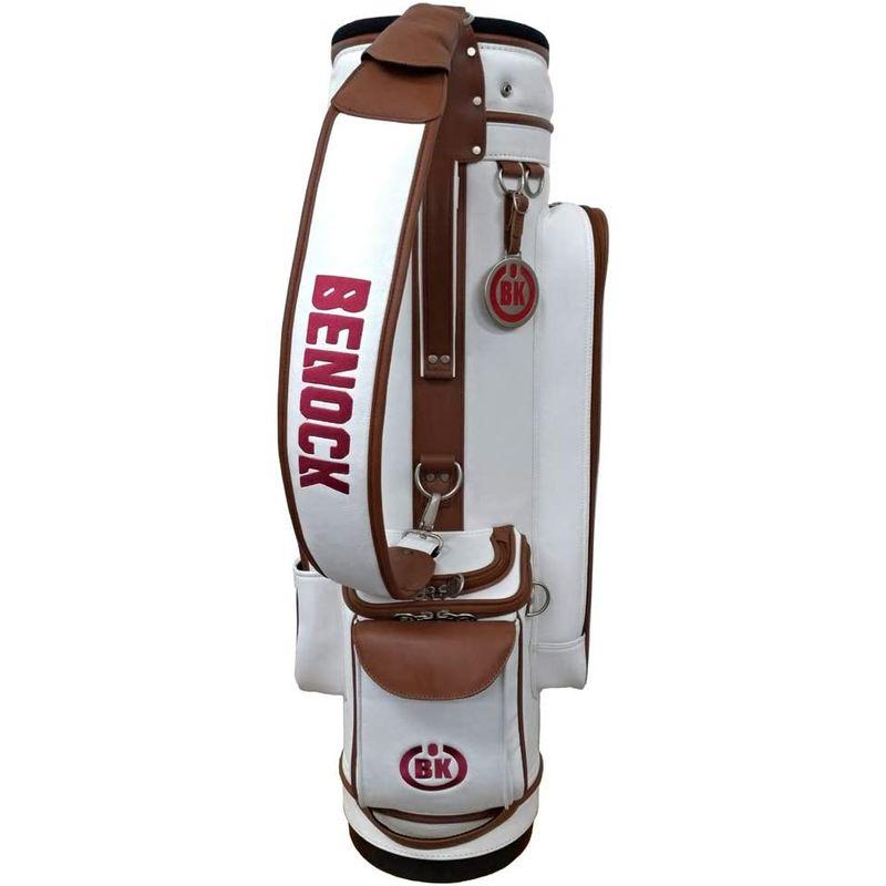 お値下げ BENOCK（ベノック） ゴルフ キャディバッグ BKCB-01 (ホワイト) 【UOI1132310257】(40608円)