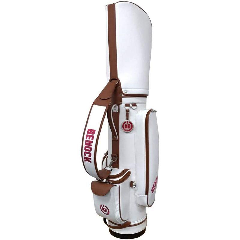 お値下げ BENOCK（ベノック） ゴルフ キャディバッグ BKCB-01 (ホワイト) 【UOI1132310257】(40608円)