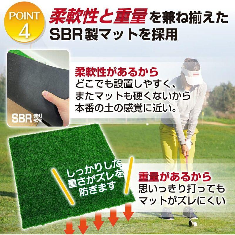 GolfStyle ゴルフマット 35mm ラフ芝 ゴルフ 練習 マット 100×100cm アイアン ショット アプローチ 練習用 Rou ゴルフマット 35mm ラフ芝 ゴルフ 練習 マット 100×100cm アイアン ショット アプローチ 練習用 Rou 　