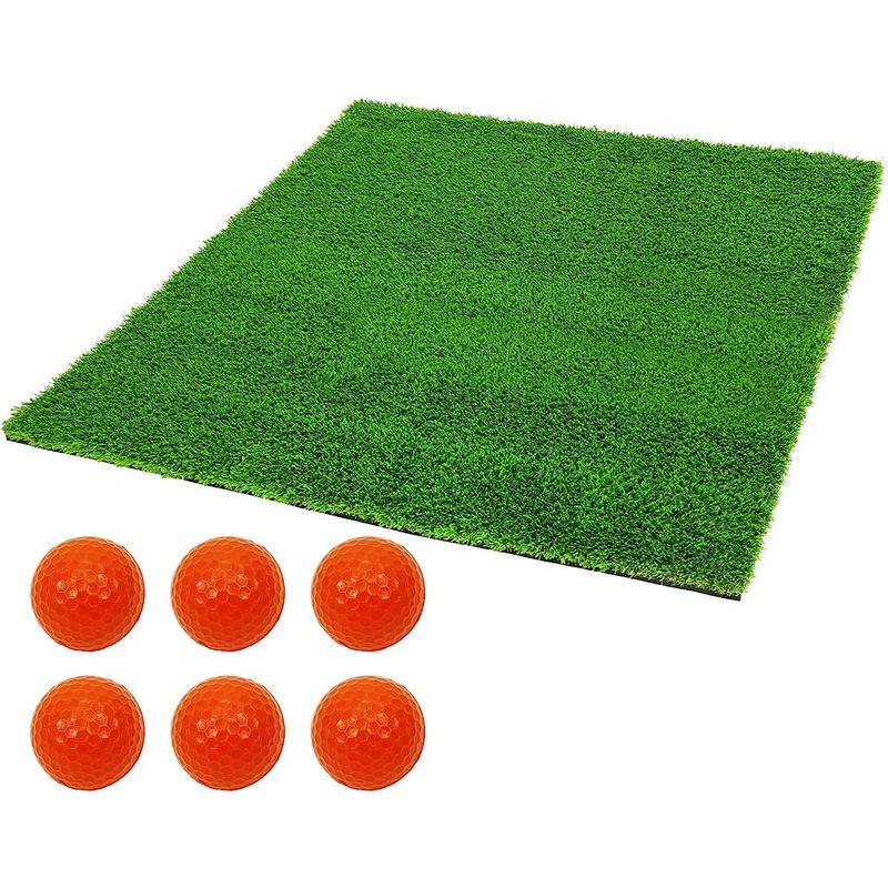 GolfStyle ゴルフマット 35mm ラフ芝 ゴルフ 練習 マット 100×100cm アイアン ショット アプローチ 練習用 Rou ゴルフマット 35mm ラフ芝 ゴルフ 練習 マット 100×100cm アイアン ショット アプローチ 練習用 Rou 　