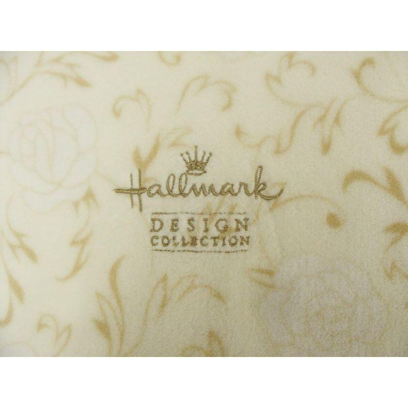 Hallmark(ホールマーク) 毛布 ベージュ マイクロファイバー毛布 140×200cm、オールシーズン敷パット 100×200cm