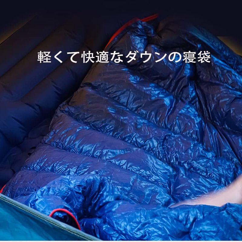 日本の人気ファッション 寝袋 超軽量 770g 封筒型 ダウン シュラフ 防水ナイロン マミー型ポータブルキャンプ寝袋 地震防災/登山/アウトドア 最低使用温度-1