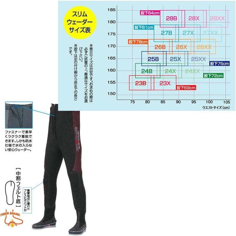 アウトレットのセール 阪神素地 FX-535 スリムウエーダー 中割 27B