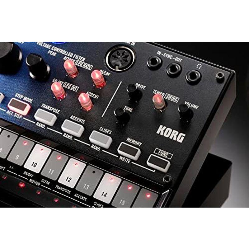 セグウェイ KORG シンセサイザー ベースマシン volca nubass 真空管回路 Nutube搭載 16ステップシーケンサー 電池駆動 スピーカ