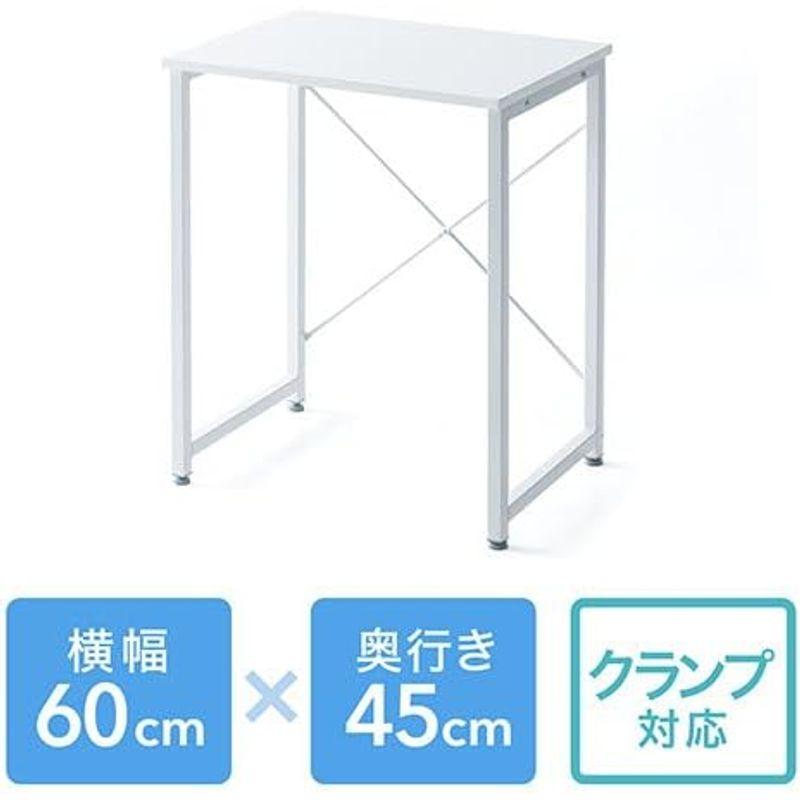 時間とお金どちらが大事 イーサプライ ワークデスク シンプル ホワイト 平机 作業台 木製 幅60cm 奥行45cm EZ1-DESKF014