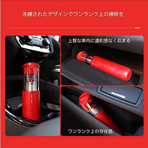 人気top 強力吸引 掃除機 車載用 コードレス ミニ カークリーナー ハンディクリーナー Mini V Rock ウエイクオンライン Usb充電 グレ 小型 軽量 掃除機 クリーナー