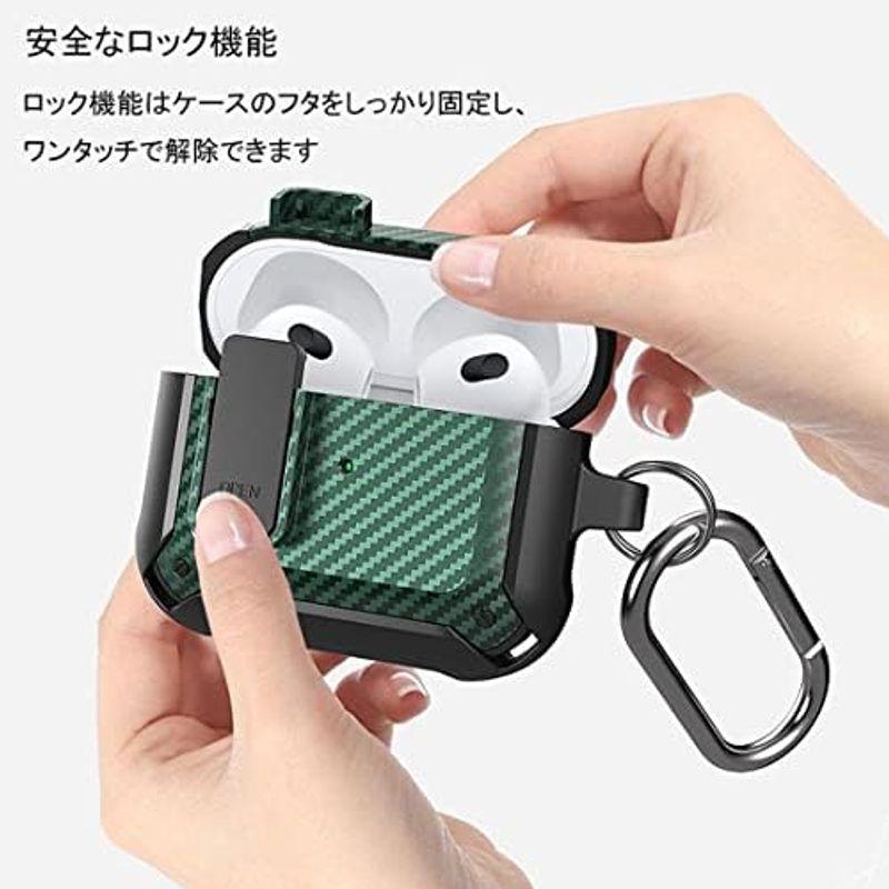 LAYJOY AirPods Pro2 第2世代 ケース 2023/2022 用 ケース 耐衝撃 カバー ハード TPU 安全なロック機能｜nijinoshopred｜07