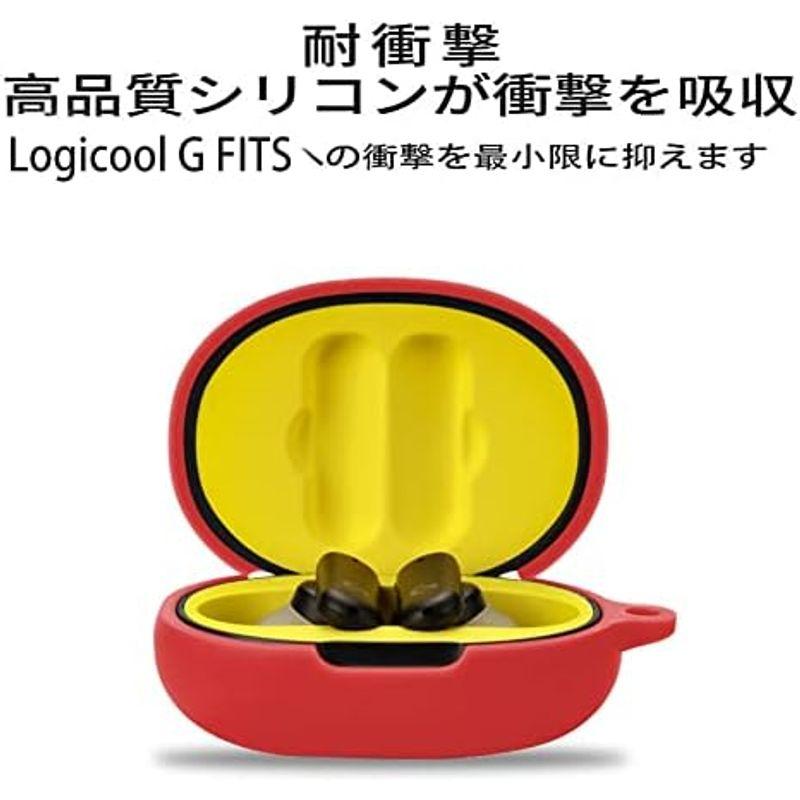 For Logicool G FITS ケースYEZHUワイヤレス イヤーホン 用 ケース シリコン収納ケース 便利 旅行 軽量 全面保護カ｜nijinoshopred｜06