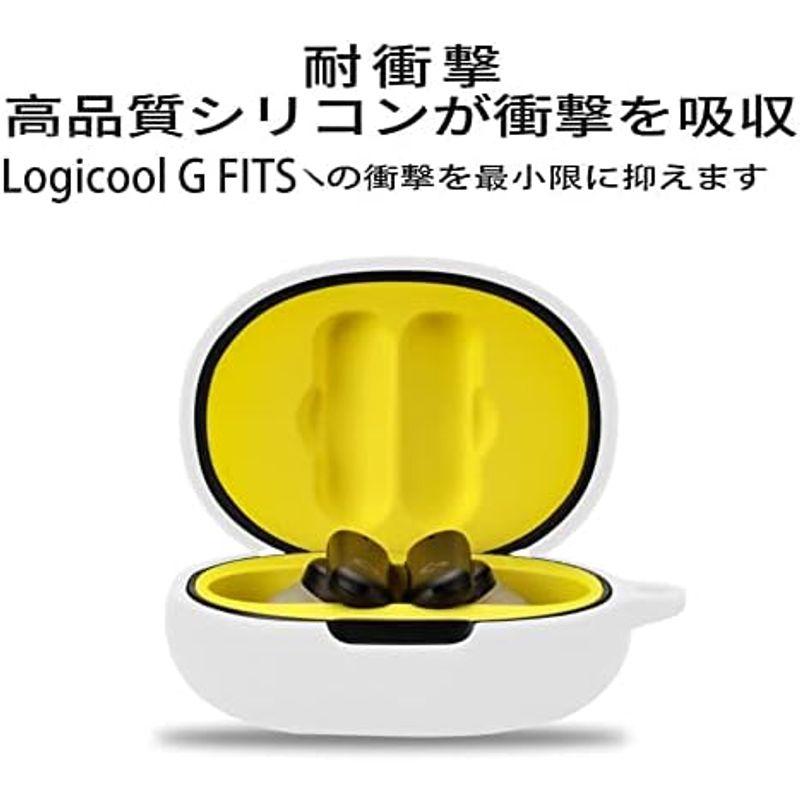 For Logicool G FITS ケースYEZHUワイヤレス イヤーホン 用 ケース シリコン収納ケース 便利 旅行 軽量 全面保護カ｜nijinoshopred｜07