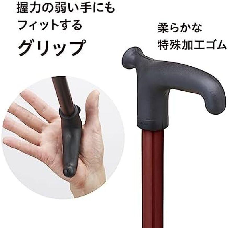 ドイツ オッセンベルグ社製 T字杖 伸縮式杖 モスグリーン OS-2 適応身長 144~184cm｜nijinoshopred｜17