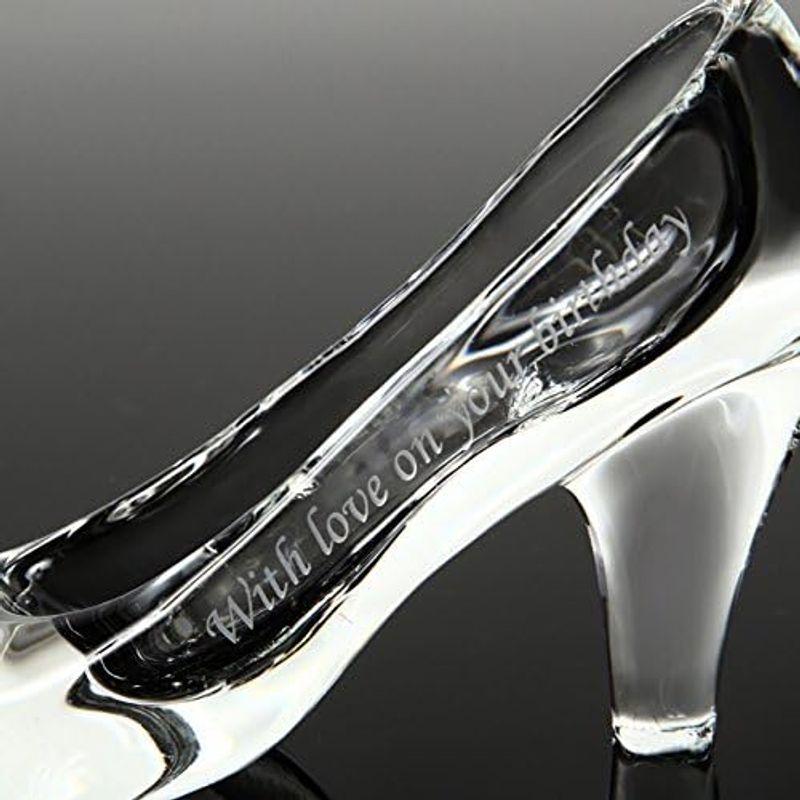 TEATSIGHT ガラスの靴 透明 ガラス製 ハイヒール 彫刻 メッセージ入り （C-02）｜nijinoshopred｜18