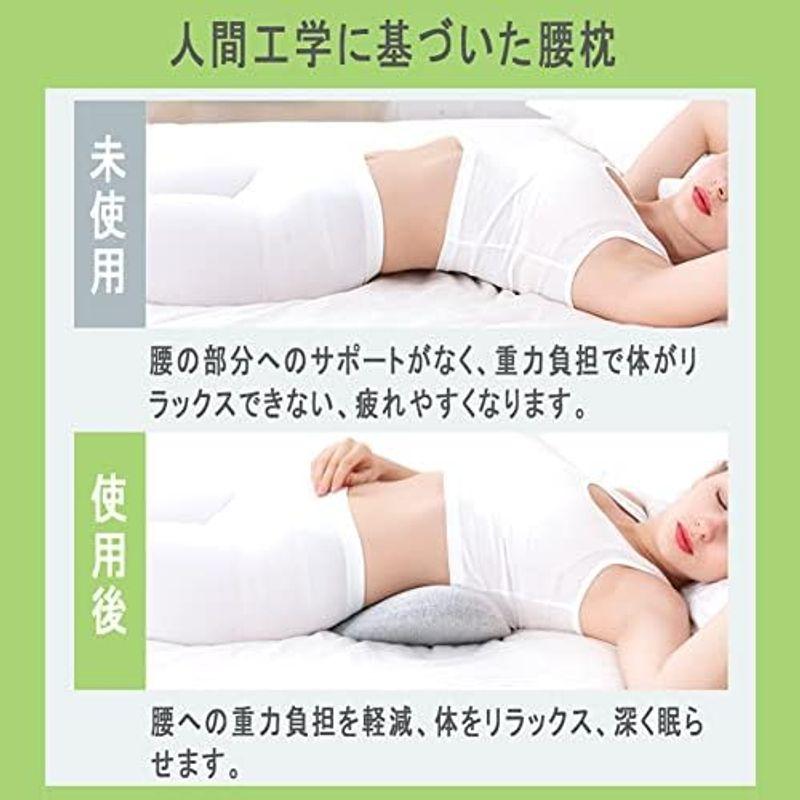 腰枕 腰クッション 腰マクラ 低反発腰枕 腰用枕 人気 体圧分散 腰痛対策 背中腰楽 介護用 車用クッション 健康クッション オフィス テレ｜nijinoshopred｜06