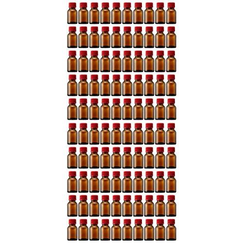 マルエム　細口規格瓶　褐色　100入　5-131-01　LT-15