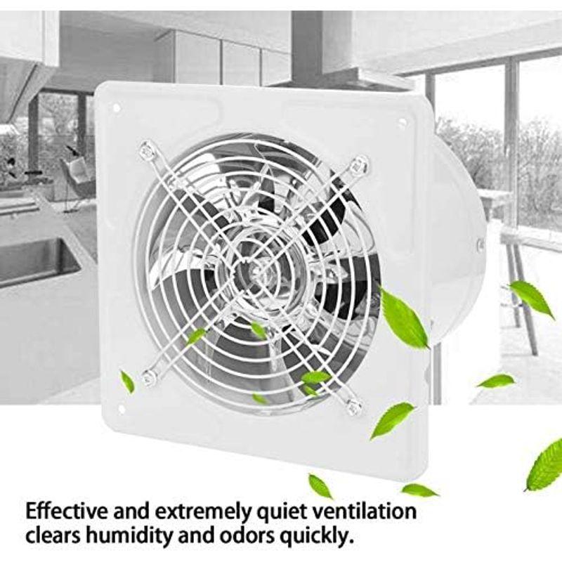 窓用換気扇 高い換気効率 送風機 低騒音 丈夫 台所換気扇 浴室 居間 台所(ベージュ, 黒)｜nijinoshopyellow｜04