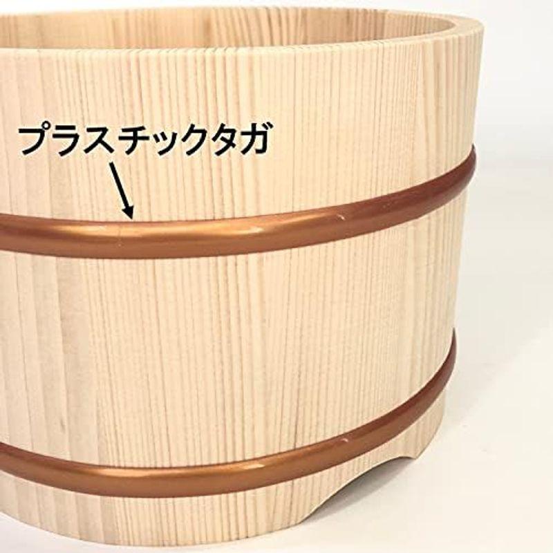 立花容器 のせびつ プラスチックタガ 飯台 日本製 約5合 ナチュラル｜nijinoshopyellow｜13