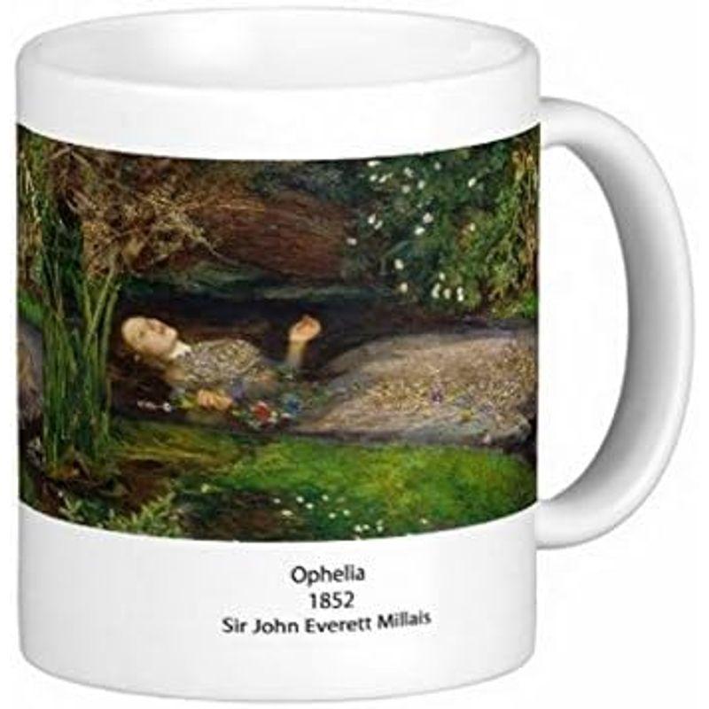 ジョン・エヴァレット・ミレー 『 オフィーリア（ 1852 ）』のマグカップ (白地)：フォトマグ（世界の名画シリーズ）｜nijinoshopyellow｜04