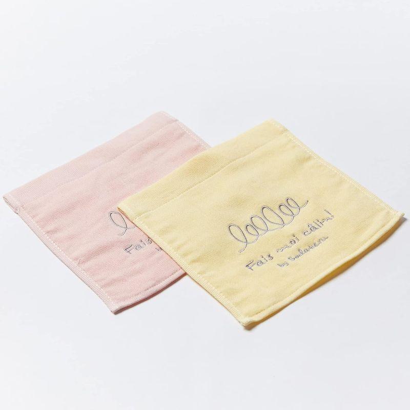 育てるタオル「Fais moi calin」 My first towel (スタイハンカチ) 2枚セット (アプリコット＋シトロン)｜nijinoshopyellow｜04
