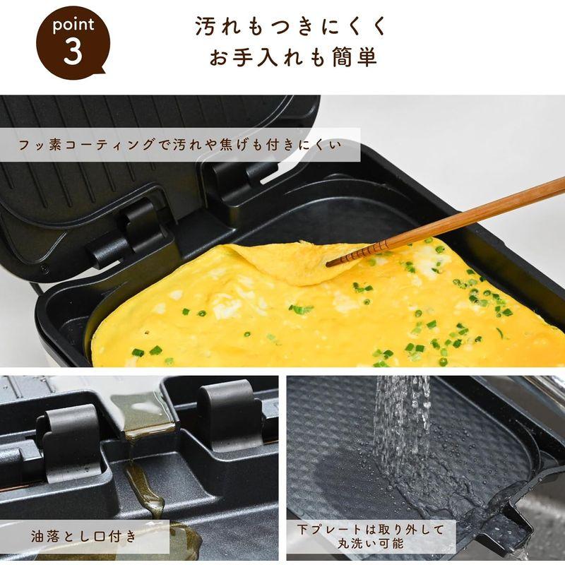 TOKYO LM コンパクトホットプレート 両面ホットプレート グリルプレート ホットプレート コンパクト 一人用 二人用 一人暮らし 蓋付｜nijinoshopyellow｜10