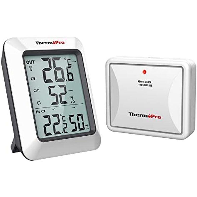 ThermoProサーモプロ 湿度計 デジタル温湿度計 顔マーク 室内温度計湿度計 小型 最高最低温湿度表示2パック TP50｜nijinoshopyellow｜02