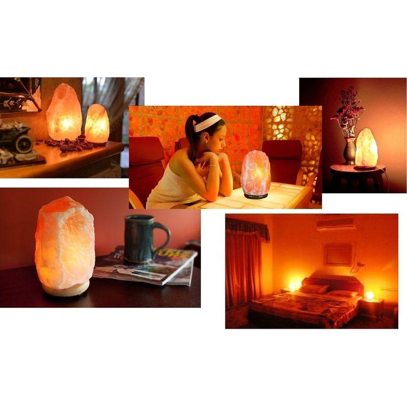 Homankit salt lamp ヒマラヤ岩塩ランプ 3?4kg 岩塩ライト マイナスイオン 空気浄化の灯り ナチュラルクリスタル 天然｜nijinoshopyellow｜04