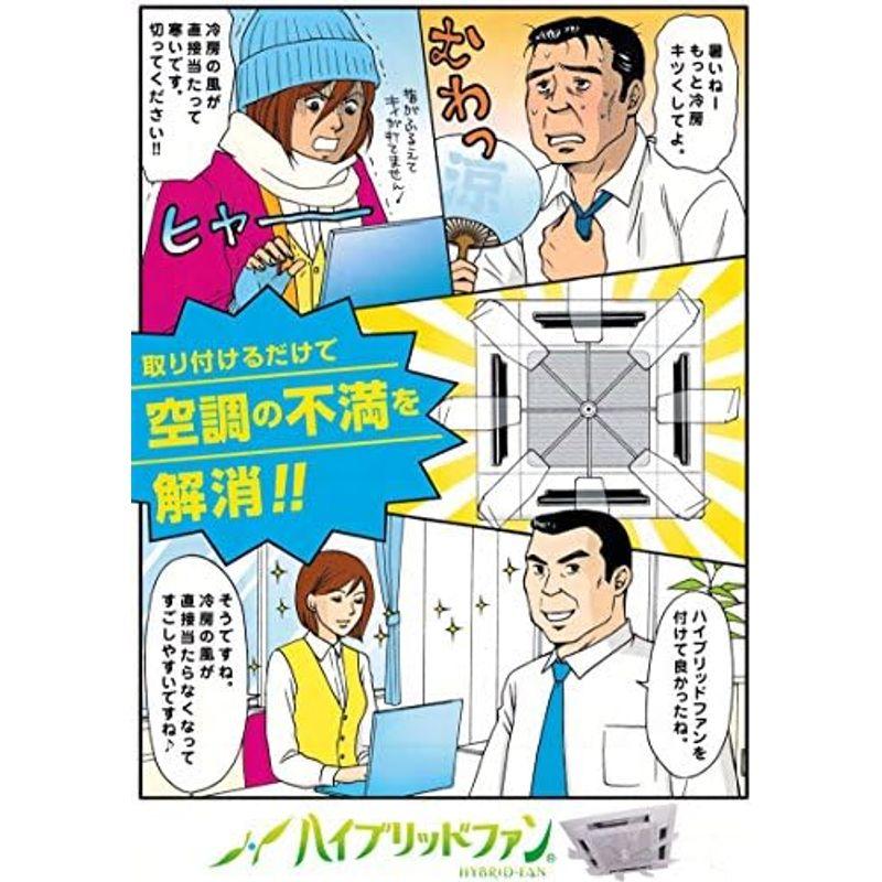 2023年型 ハイブリッドファン ハーフクリア HBF-FJR エアコン 風よけ 空調効率 日本製｜nijinoshopyellow｜03