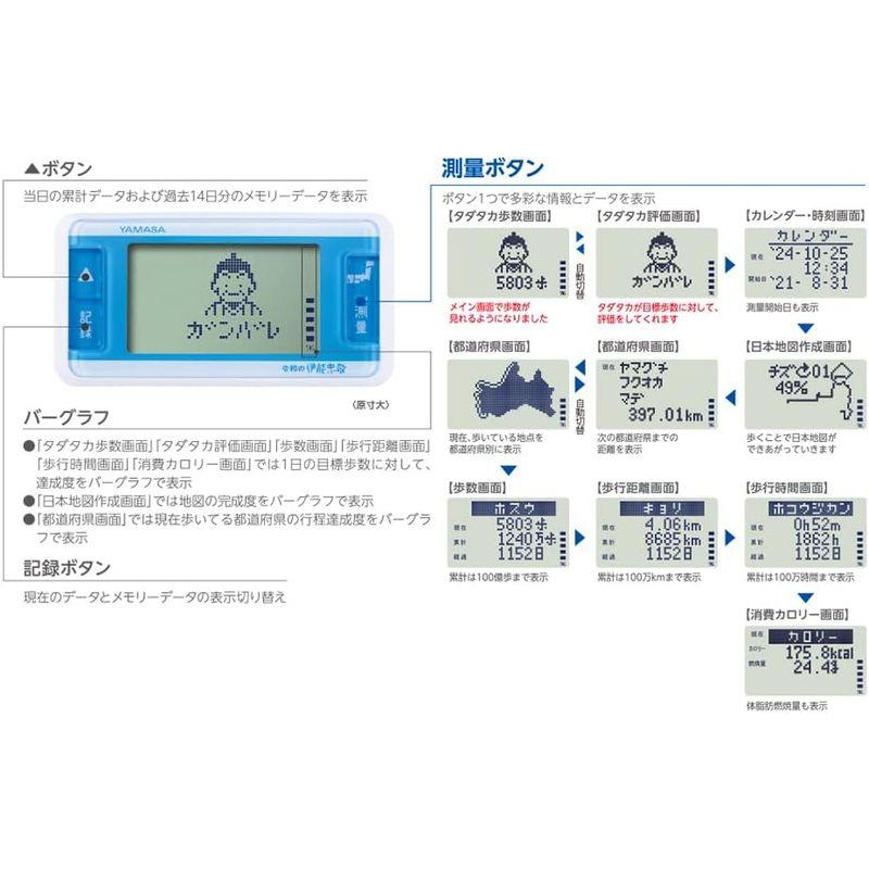 山佐 万歩計 ゲームポケット万歩 令和の伊能忠敬 ~歩いてつくろう日本地図 ~｜nijinoshopyellow｜06