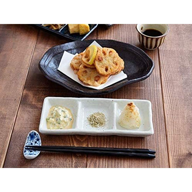 テーブルウェアイースト 和食器 三品皿 仕切り 粉引 kt-043-02｜nijinoshopyellow｜08