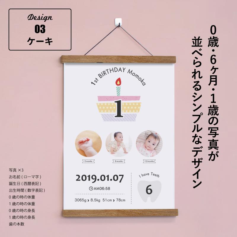 ハローエンジェル 1歳バースデーポスター 大きいA3サイズ