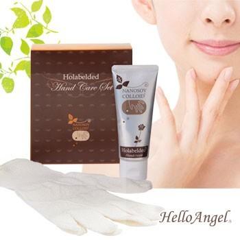 オーラベルダハンドケアセット シルク100％ 手荒れ 保湿 クリーム バラ